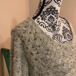 EUC Style & Co Hi-Lo Sweater with Embellishments